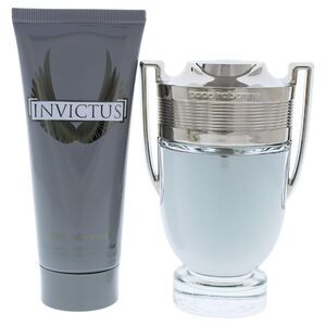 Paco Rabanne Invictus 2pc Mens Gift Set - 3.4oz EDT Spray + 3.4oz Shower Gel New